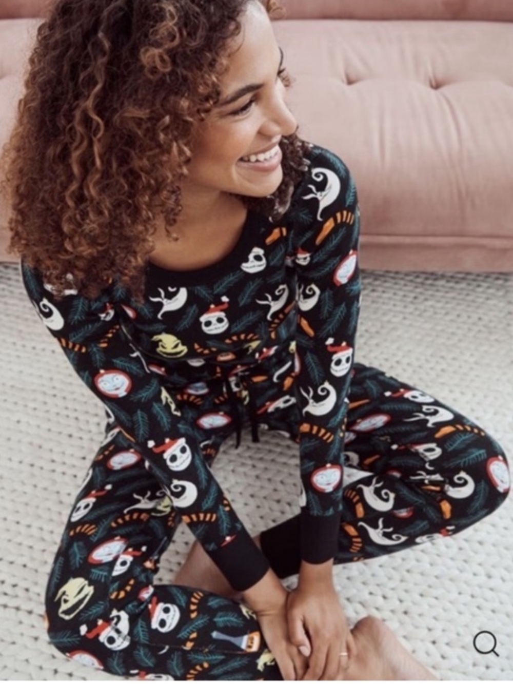 Hanna Andersson Disney Nightmare Before Christmas Pajama Set Adult XS